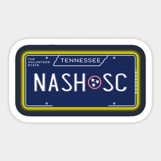 TN License Plate- NASH SC Sticker